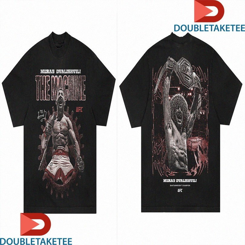 Official Merab Dvalishvili The Machine UFC Bantamweight Champion Shirts