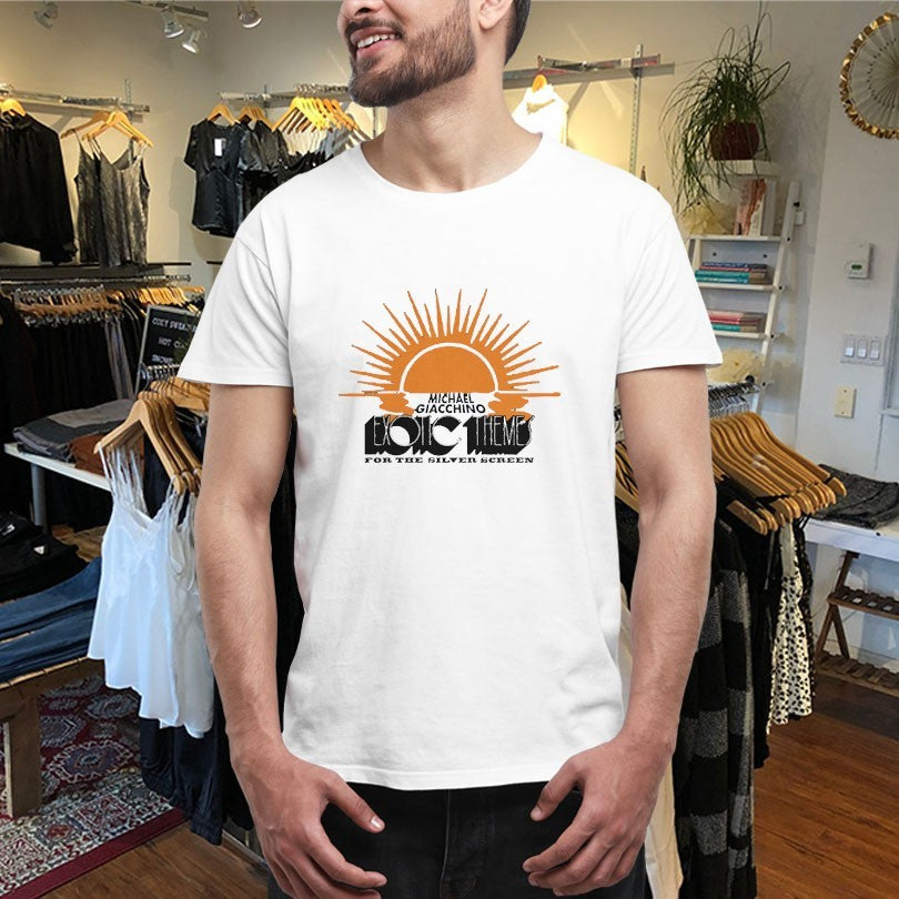Official Michael Giacchino’s Exotic Themes For The Silver Screen Sun Logo Shirts