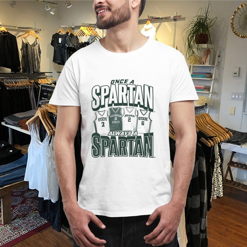 Official Michigan State Once A Spartan, Always A Spartan Jersey Shirts