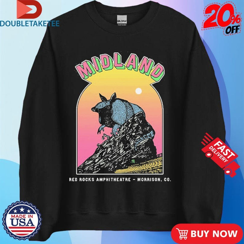 Official Midland Red Rocks Morrison Co Armadillo Shirts