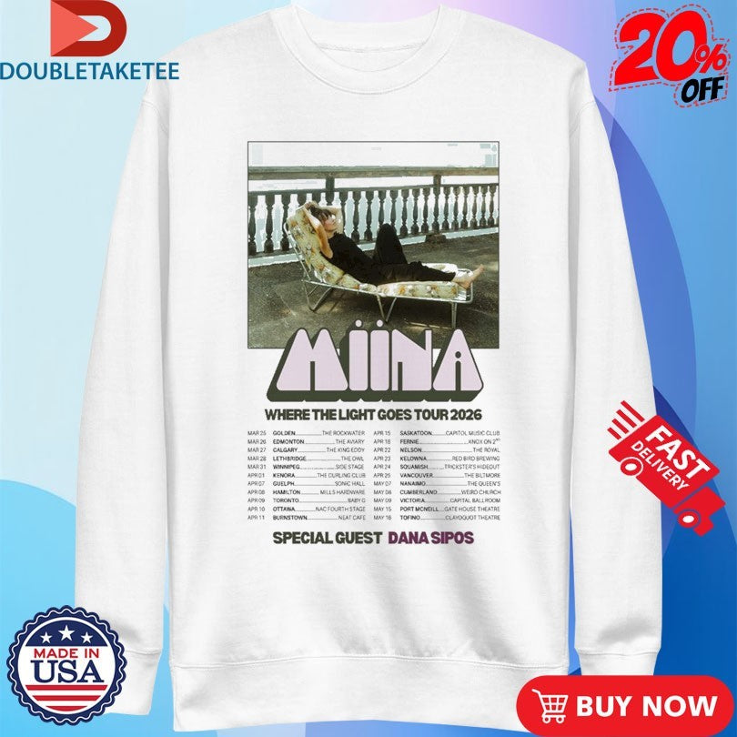 Official Miina Where The Light Goes Tour 2026 Dates Shirts
