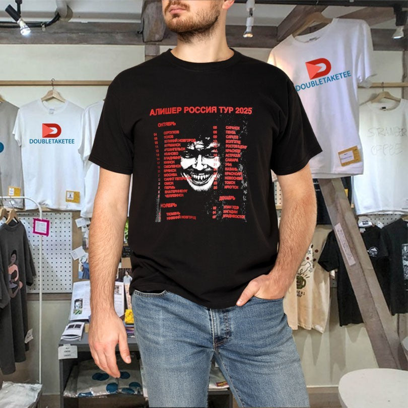 Official Morgenshtern Алишер Россия Тур Футболка 2025 Tour Face Shirts