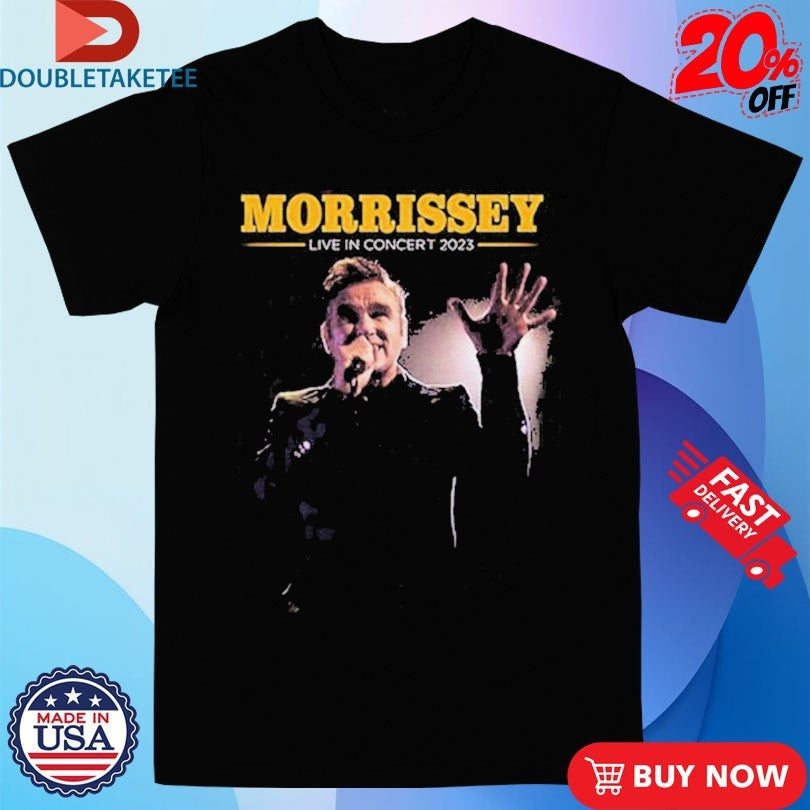 Official Morrissey Live In Concert 2023 Tour Shirts