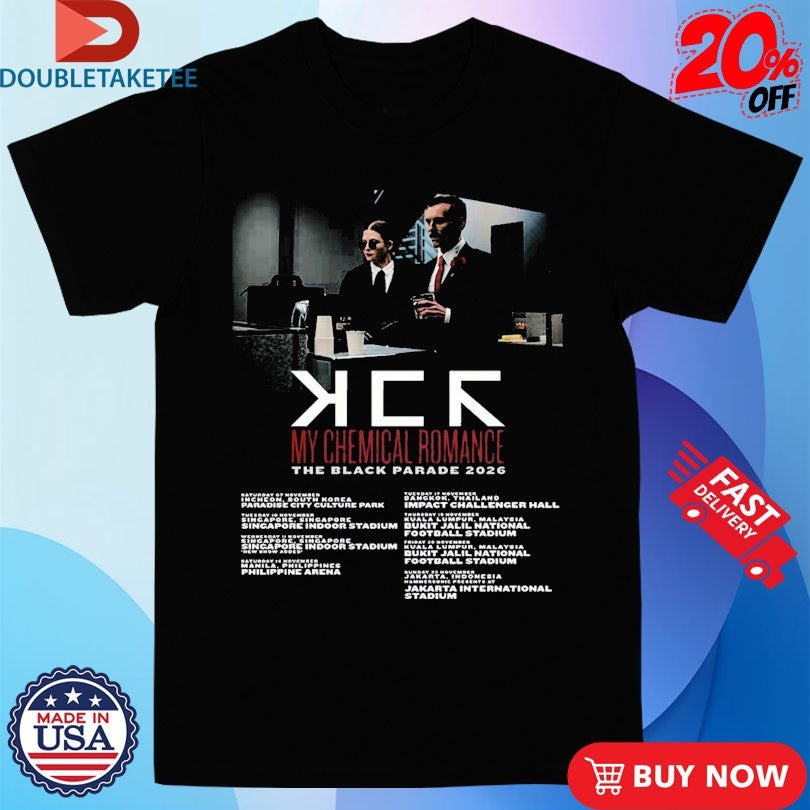 Official My Chemical Romance The Black Parade 2026 Southeast Asia Schedule Shirts