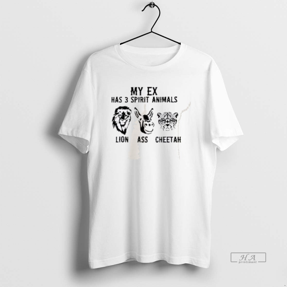 Official My Ex Has 3 Spirit Animals Lion Ass Cheetah T-Shirts, Hoodie, Sweatshirt | DripVista.com