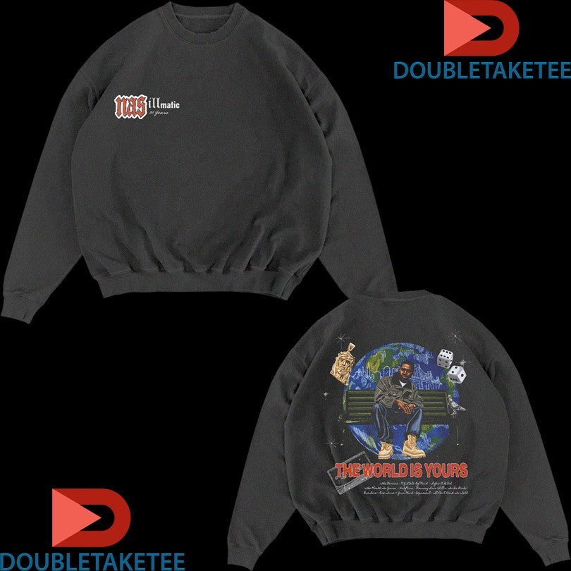 Official Nas Jones The World Is Yours 30 Years Of Illmatic Album Shirts