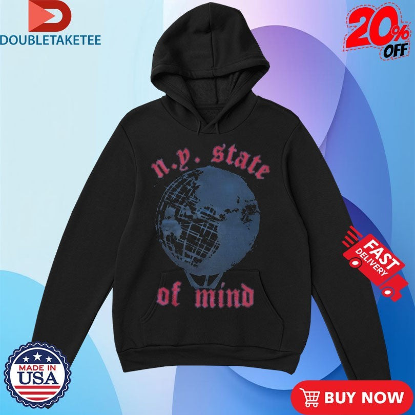 Official Nasir Jones Objects Are By X Nas NY State Of Mind Globe Shirts