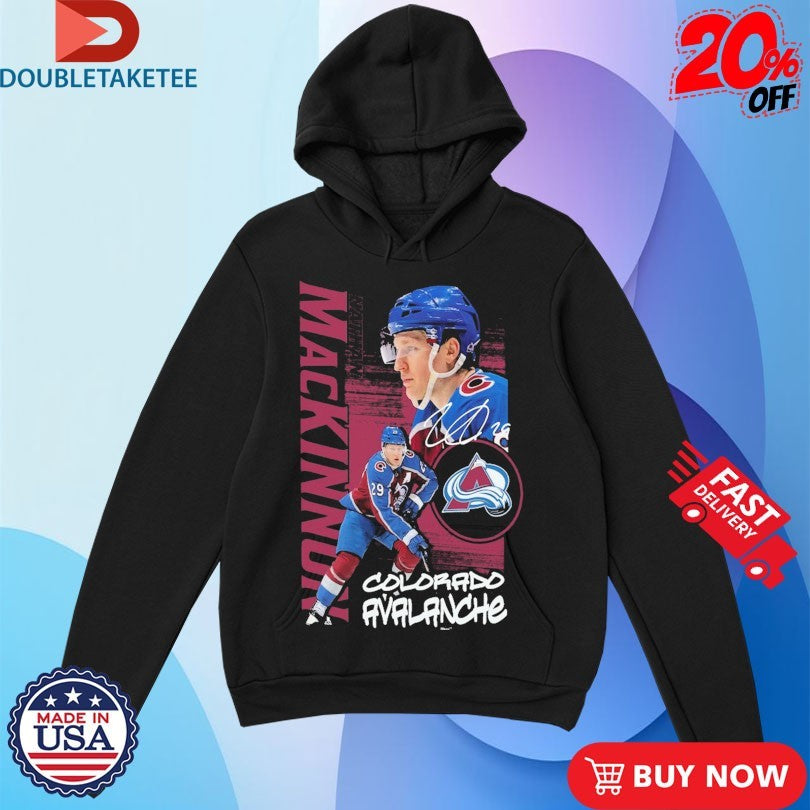 Official Nathan MacKinnon Colorado Avalanche Playmaker NHL Signature Shirts