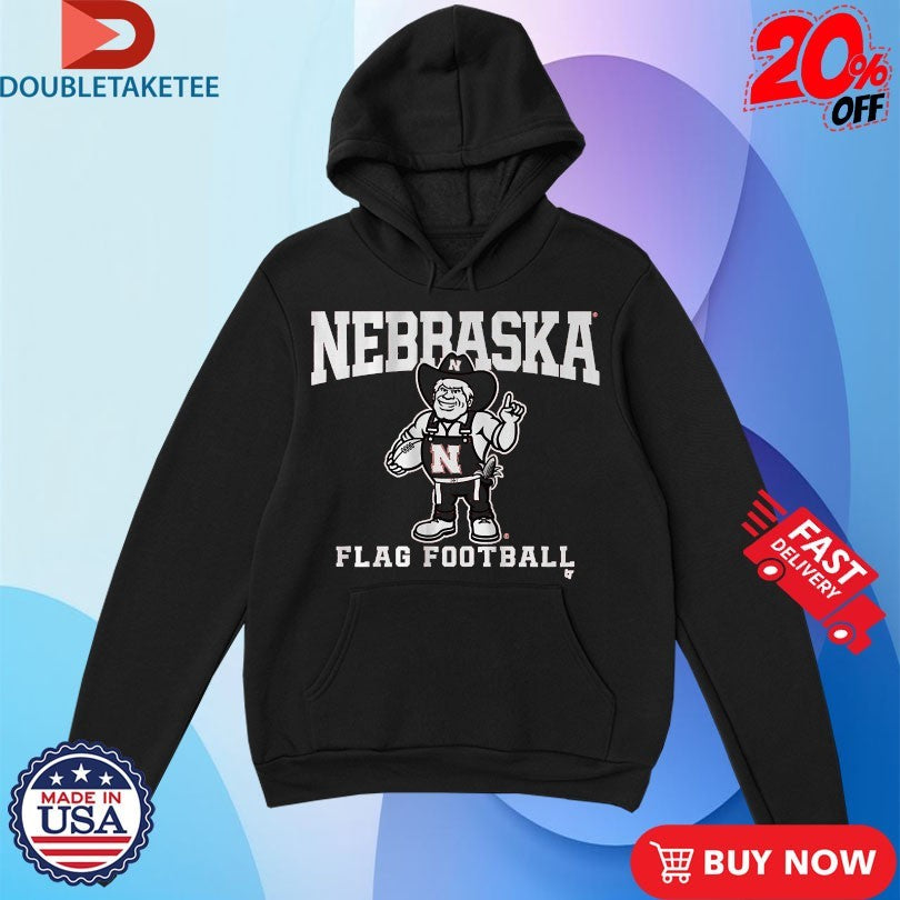 Official Nebraska Cornhuskers Flag Football Mascot T-Shirtss