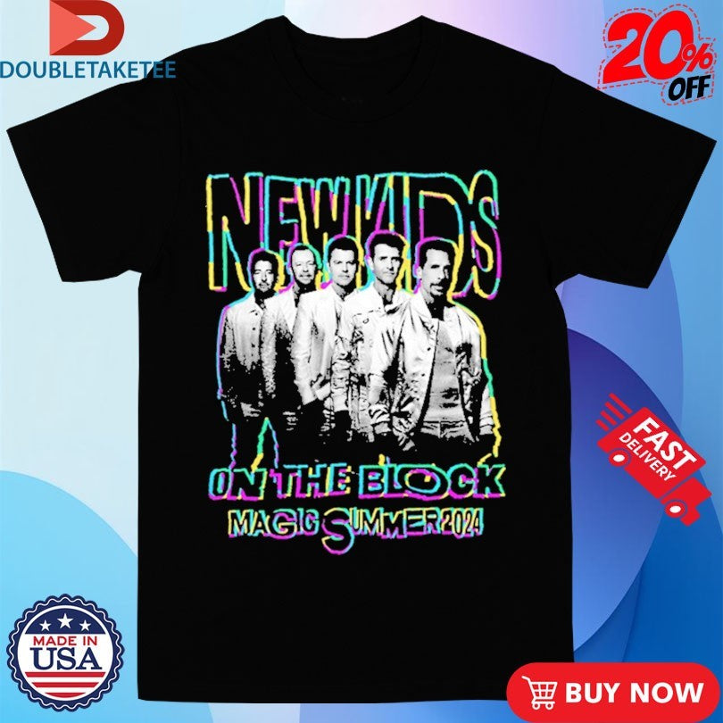 Official New Kids On The Block Magic Summer Tour 2024 Photo Shirts