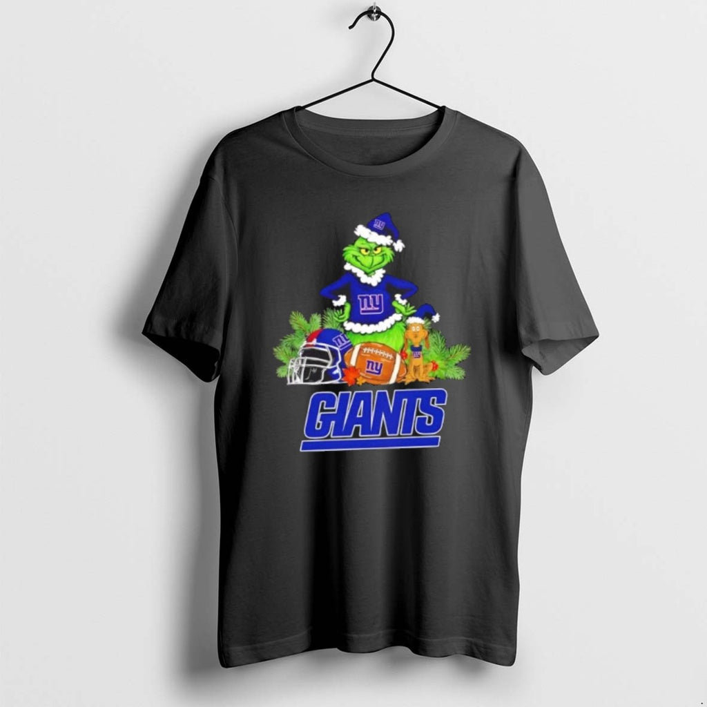 Official New York Giants Football X Grinch And Max Dog Merry Christmas T-Shirts, Hoodie, Sweatshirt | DripVista.com