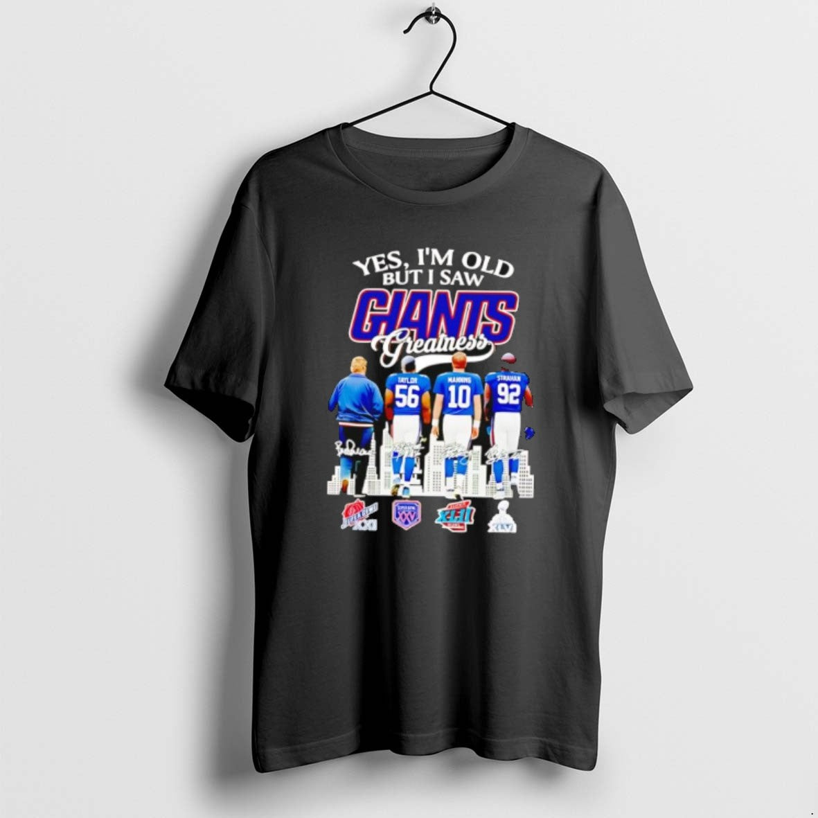 Official New York Giants Yes I Am Old But I Saw Greatness Giants 2025 Signature T-Shirts, Hoodie, Sweatshirt | DripVista.com