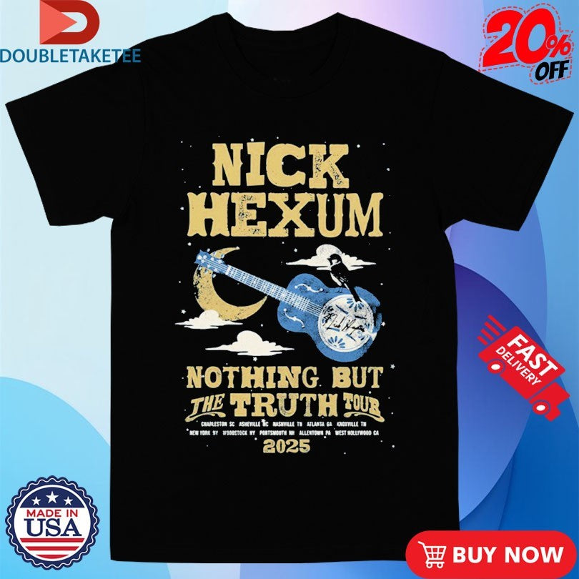 Official Nick Hexum Nothing But The Truth Tour 2025 Guitar Moon Shirts