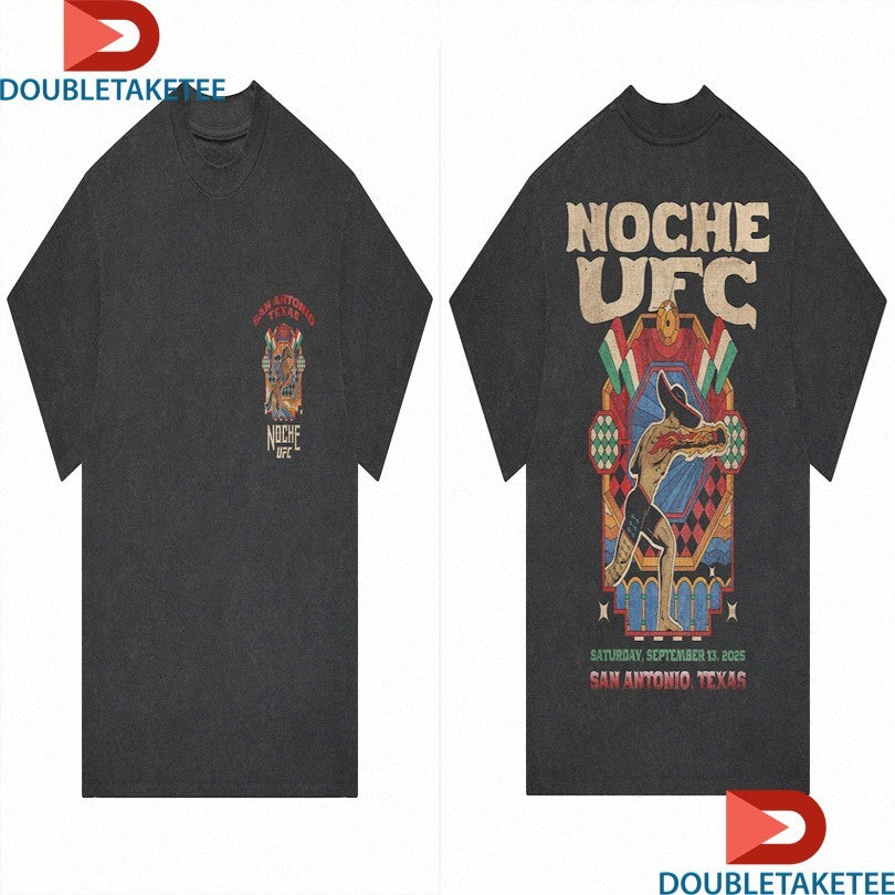Official Noche UFC 2025 San Antonio Texas Fiery Punch Shirts