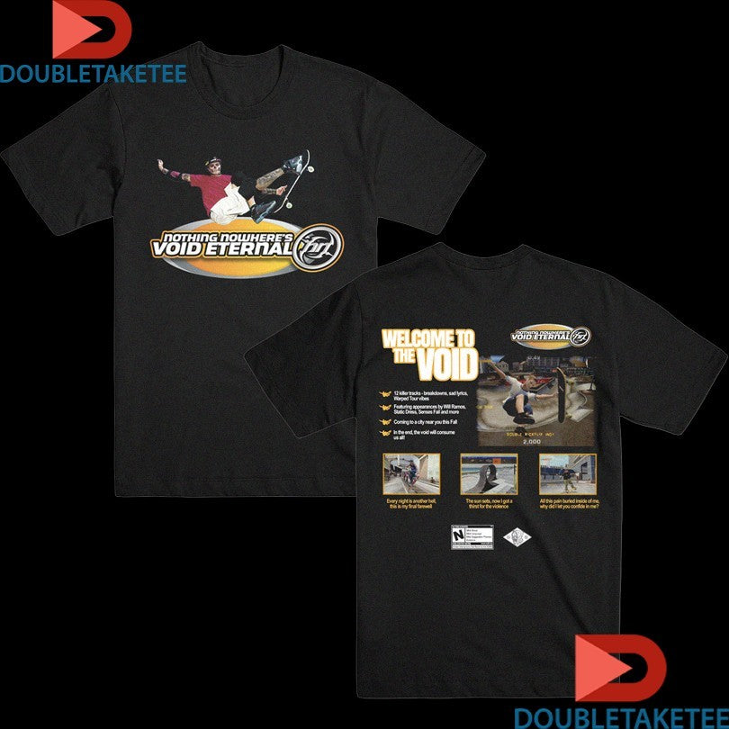 Official Nothing Nowhere Void Eternal Tony Skateboard Skeleton Shirts
