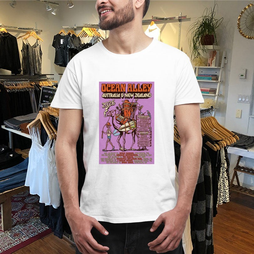 Official Ocean Alley Poster 2026 Australia &amp; New Zealand Shirts