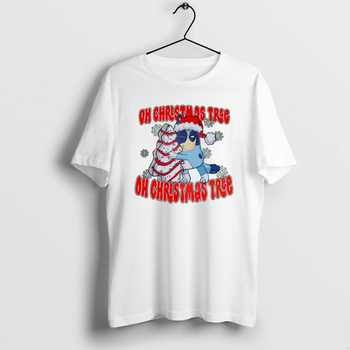 Official Oh Christmas Tree Oh Christmas Tree Bluey Mens White T-Shirts, Hoodie, Sweatshirt | DripVista.com