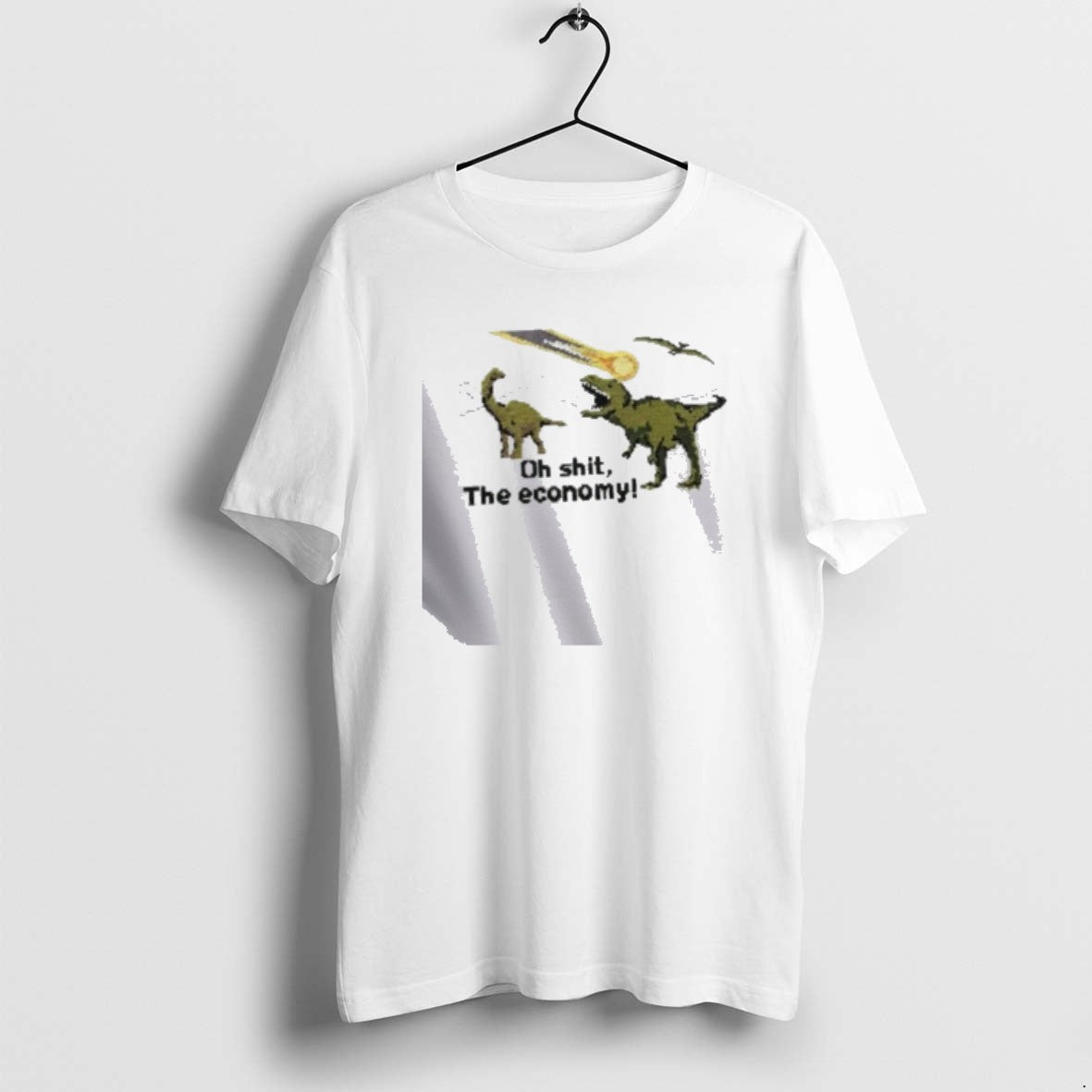 Official Oh Shit The Economy Pixel T-Shirts, Hoodie, Sweatshirt | DripVista.com