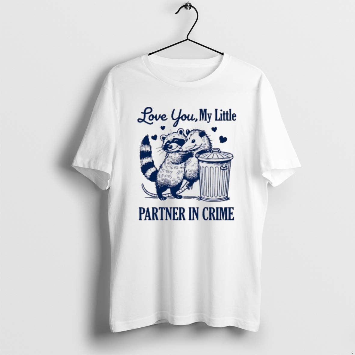 Official Opossum Love You My Little Partner In Crime T-Shirts, Hoodie, Sweatshirt | DripVista.com