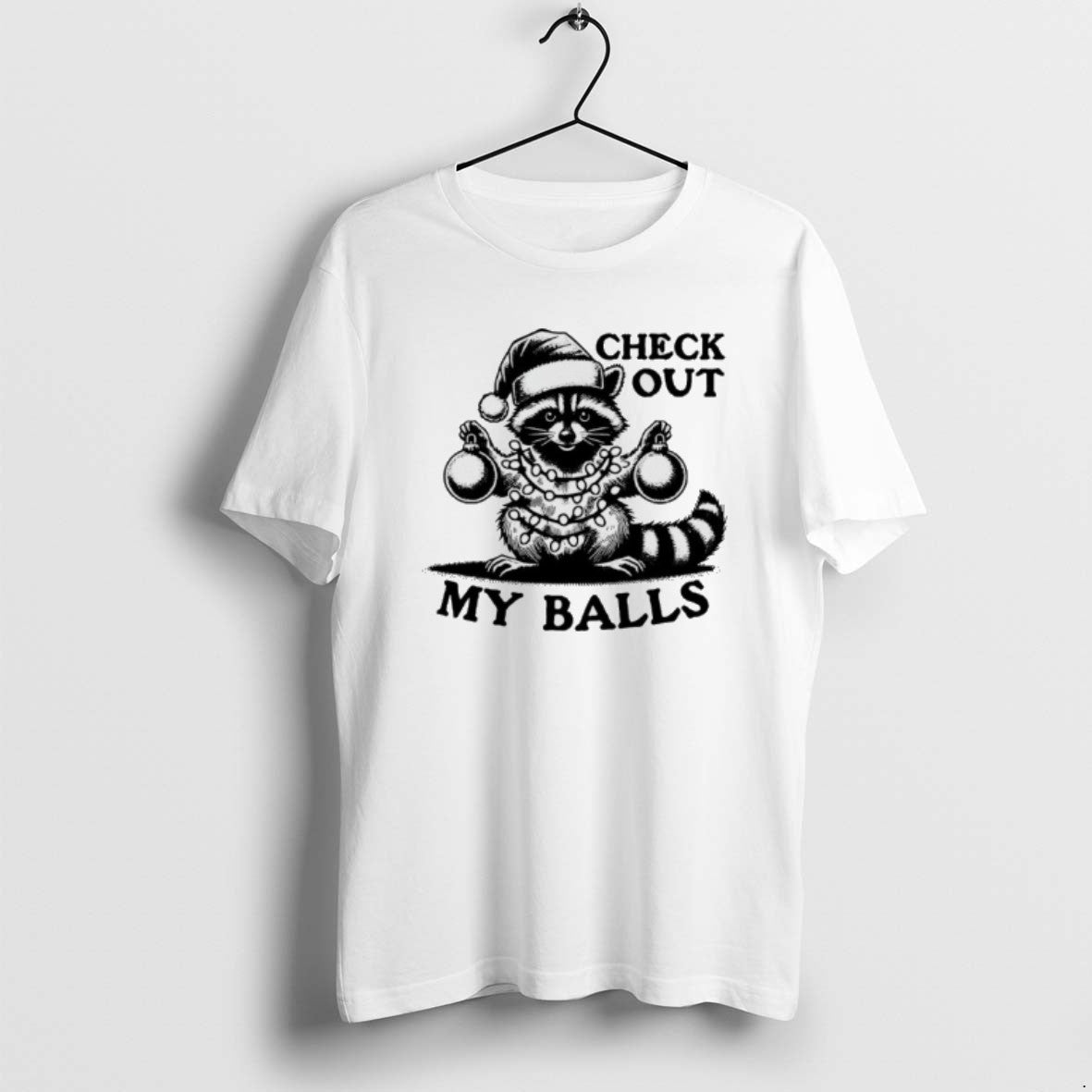 Official Opossum Santa Check Out My Balls Christmas T-Shirts, Hoodie, Sweatshirt | DripVista.com