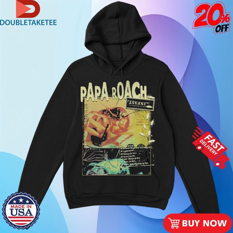 Official Papa Roach Inf25t Scraps Shirts