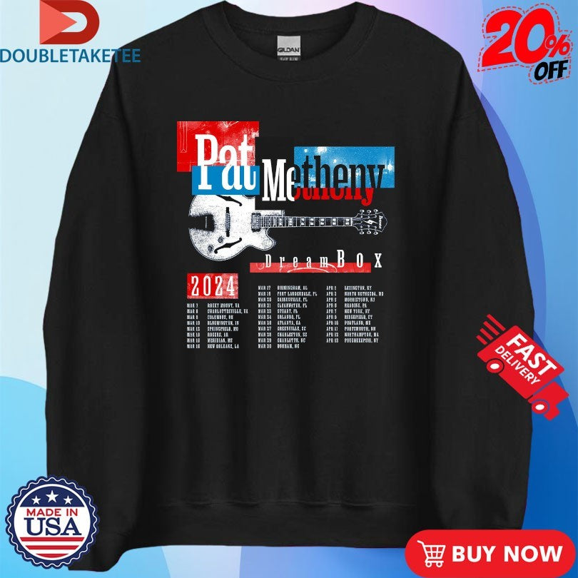 Official Pat Metheny Dreambox 2024 Tour Guitar Shirts