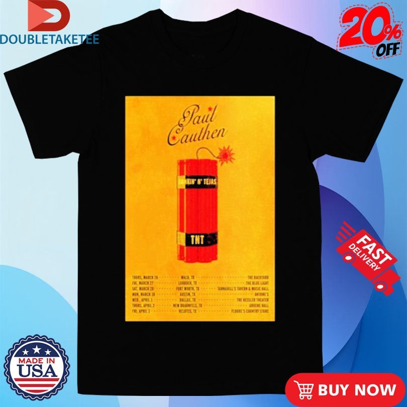 Official Paul Cauthen Tour 2026 Dates Shirts