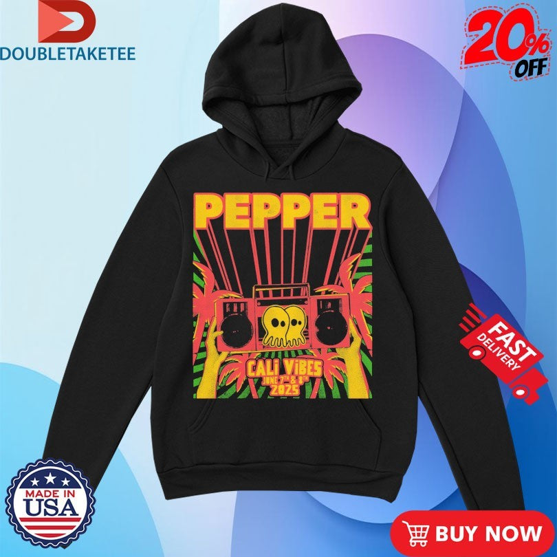 Official Pepper Cali Vibes June 2025 Radio Shirts