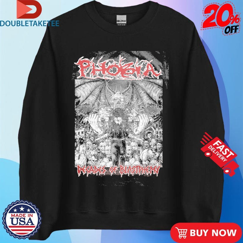 Official Phobia Decades Of Blastphemy Shirts