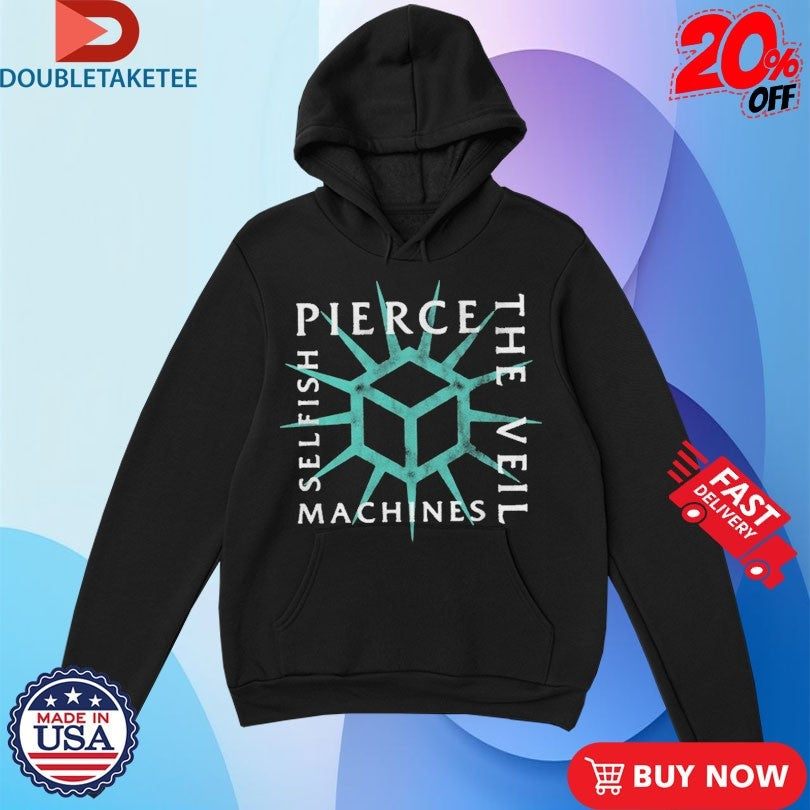 Official Pierce The Veil Selfish Machines Boxed In Shirts