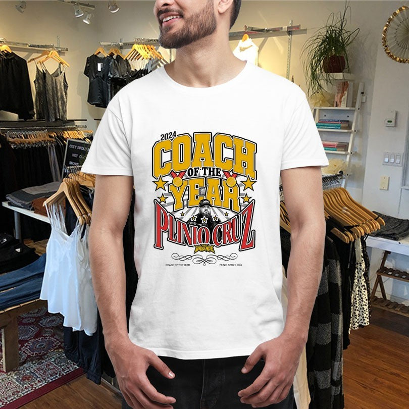 Official Plinio Cruz X Full Violence Coach Of The Year 2024 Shirts