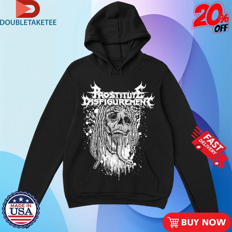 Official Prostitute Disfigurement Maggot Skull Shirts