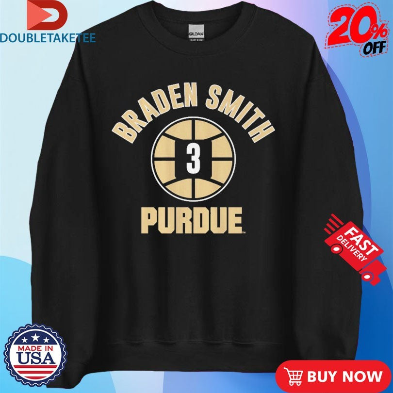 Official Purdue Boilermakers Braden Smith 3 Name Number Ball Shirts