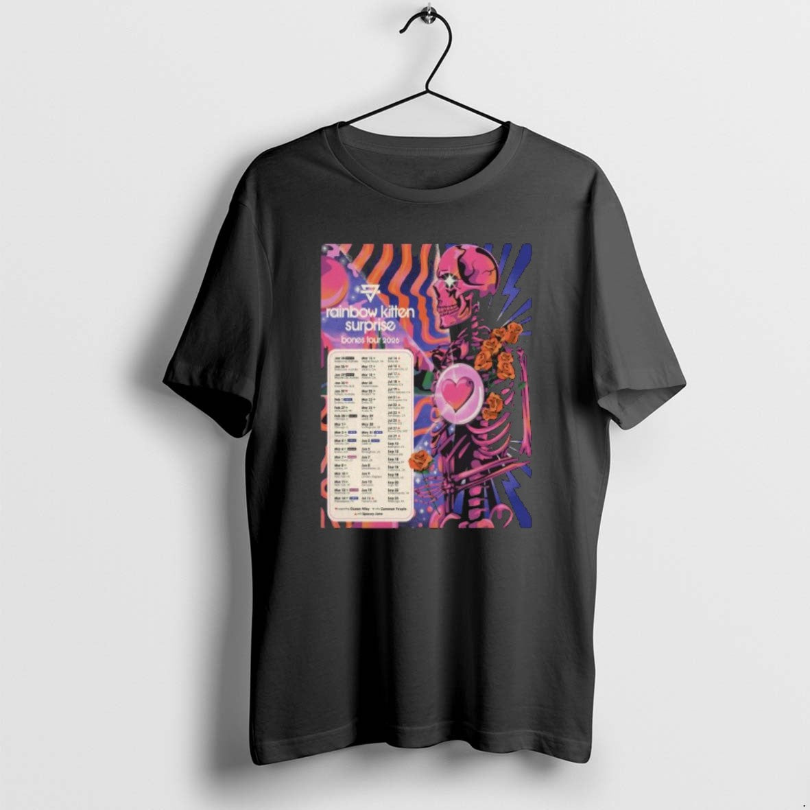 Official Rainbow Kitten Surprise Tour Bones 2026 T-Shirts, Hoodie, Sweatshirt | DripVista.com