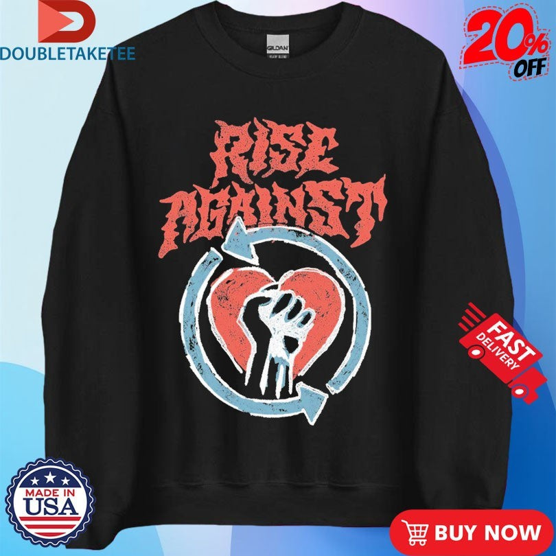 Official Rise Against Chicago Chalk Heart Shirts