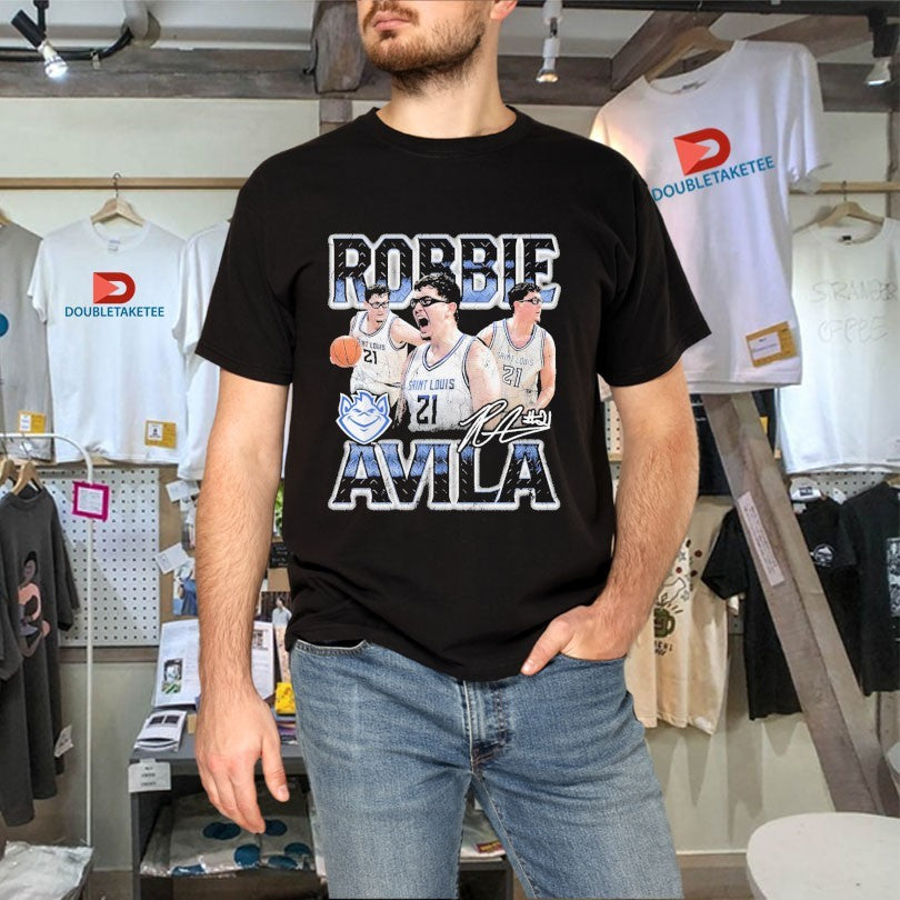 Official Robbie Avila Saint Louis Billikens 90s Player Signature Shirts
