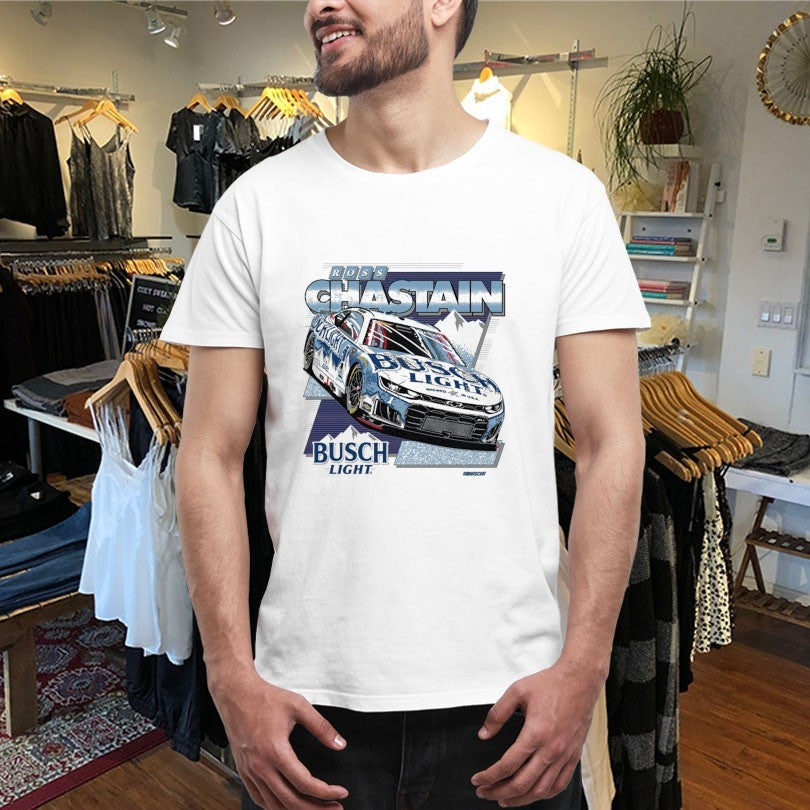 Official Ross Chastain #1 2026 Busch Light Nascar T-Shirtss