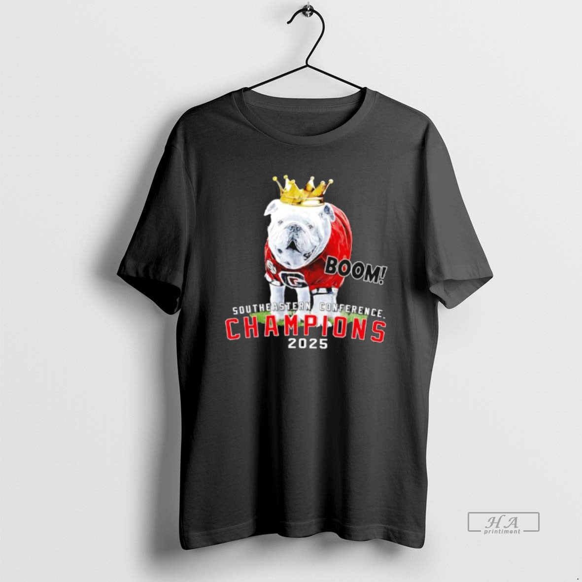 Official Sec Champions 2025 Georgia Bulldogs Mascot Crown T-Shirts, Hoodie, Sweatshirt | DripVista.com