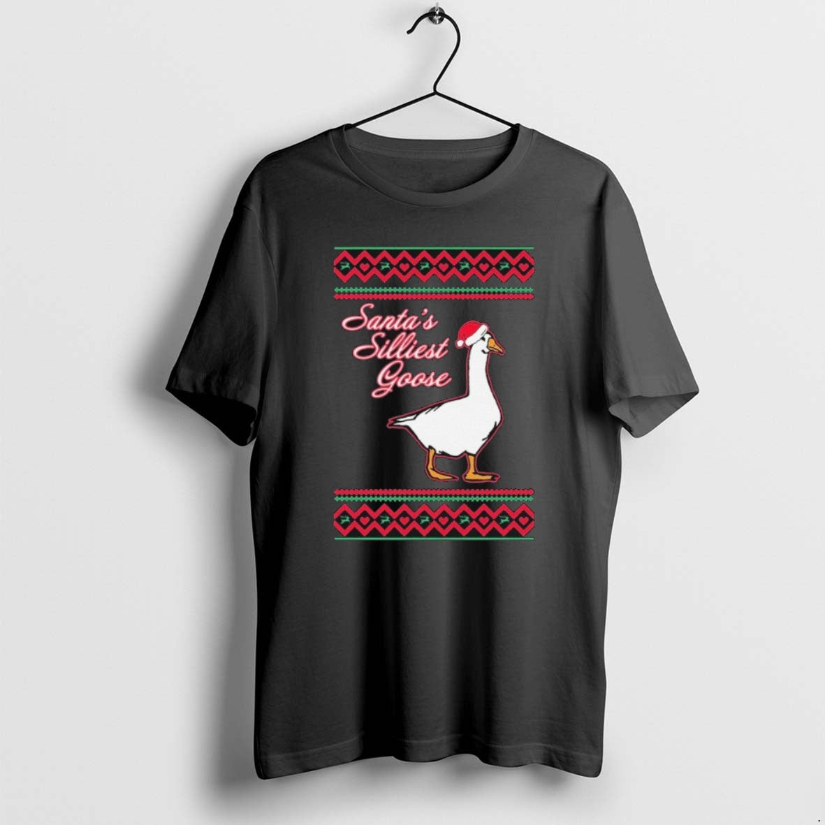 Official Santas Silliest Goose Tacky Ugly Christmas T-Shirts, Hoodie, Sweatshirt | DripVista.com