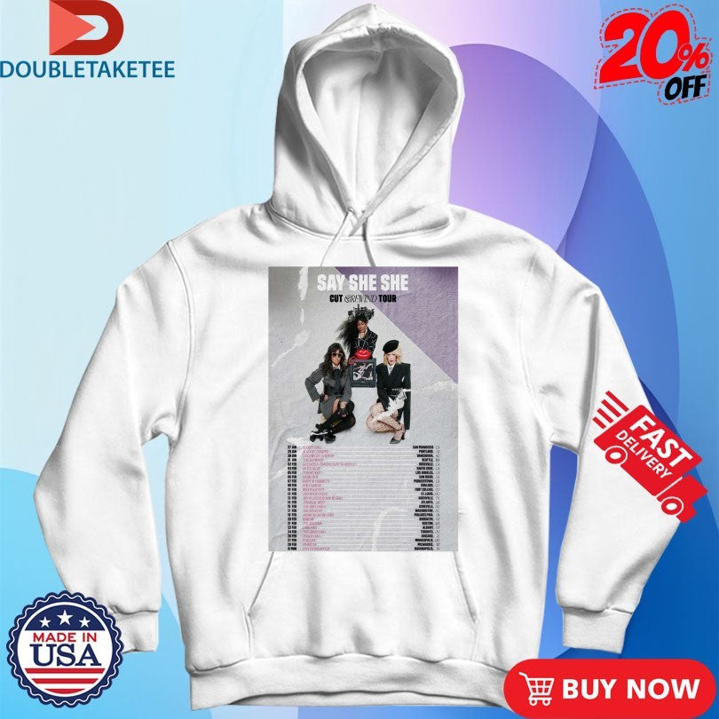 Official Say She She Cut &amp; Rewind US Tour 2026 Dates Shirts