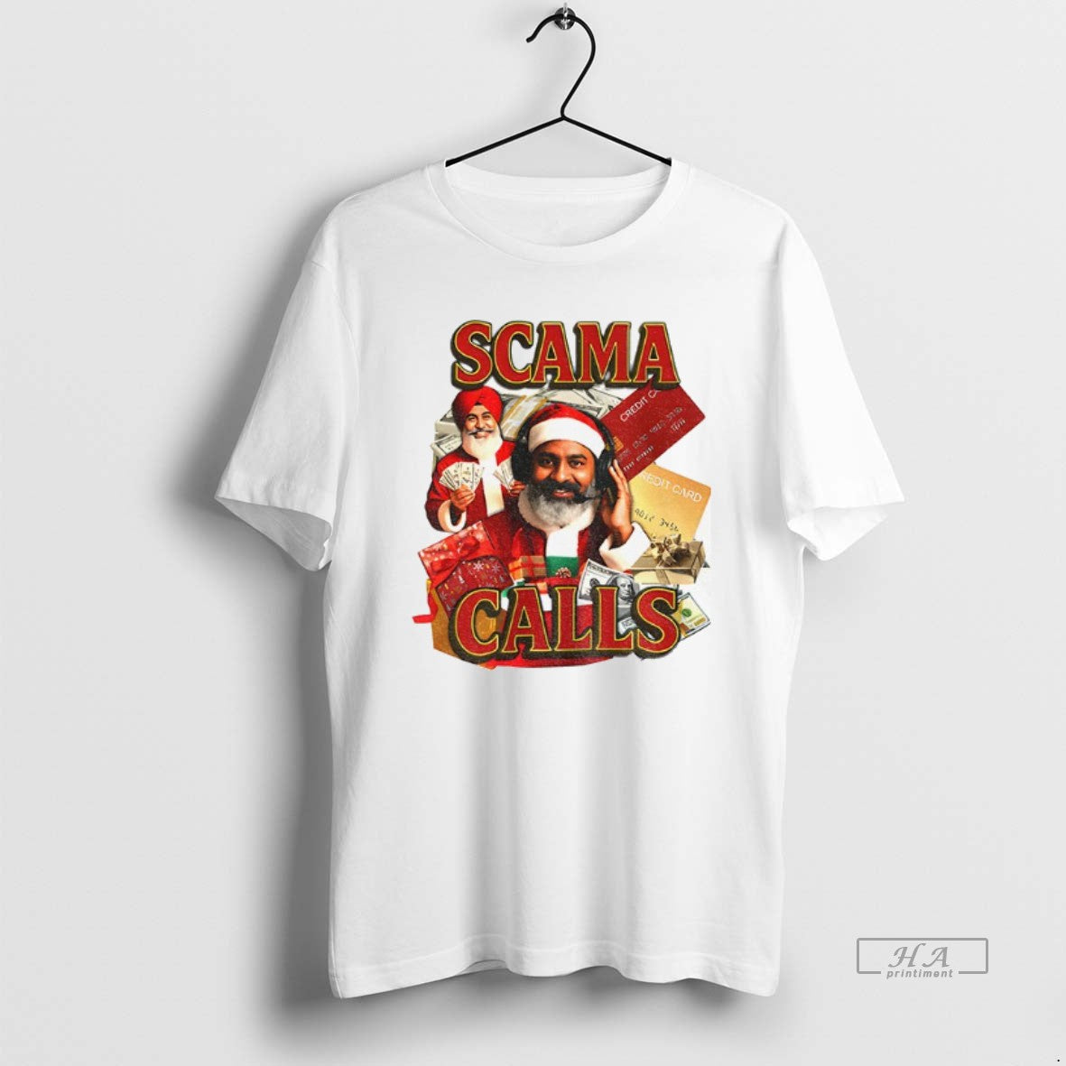 Official Scama Calls Santa Merry Christmas 2025 T-Shirts, Hoodie, Sweatshirt | DripVista.com