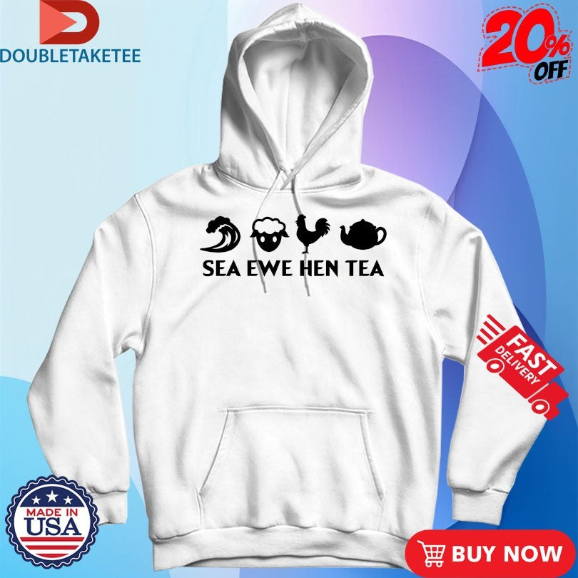 Official Sea Ewe Hen Tea Wave Sheep Rooster Shirts