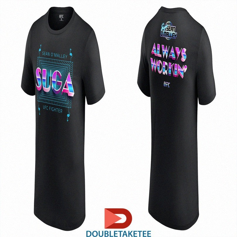 Official Sean O’Malley Always Workin’ UFC Fighter Suga Vice Flamingo Shirts