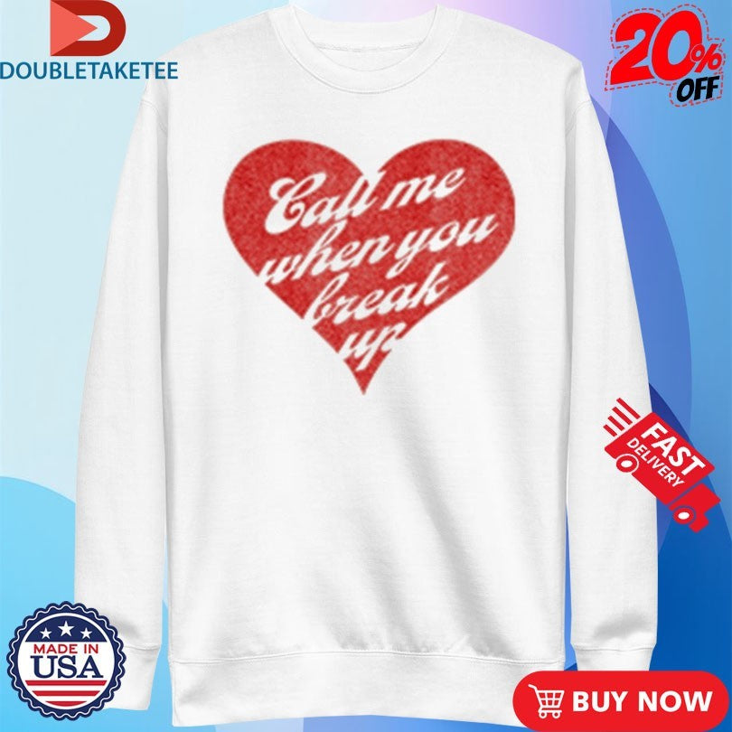 Official Selena Gomez Call Me When You Break Up Heart Shirts