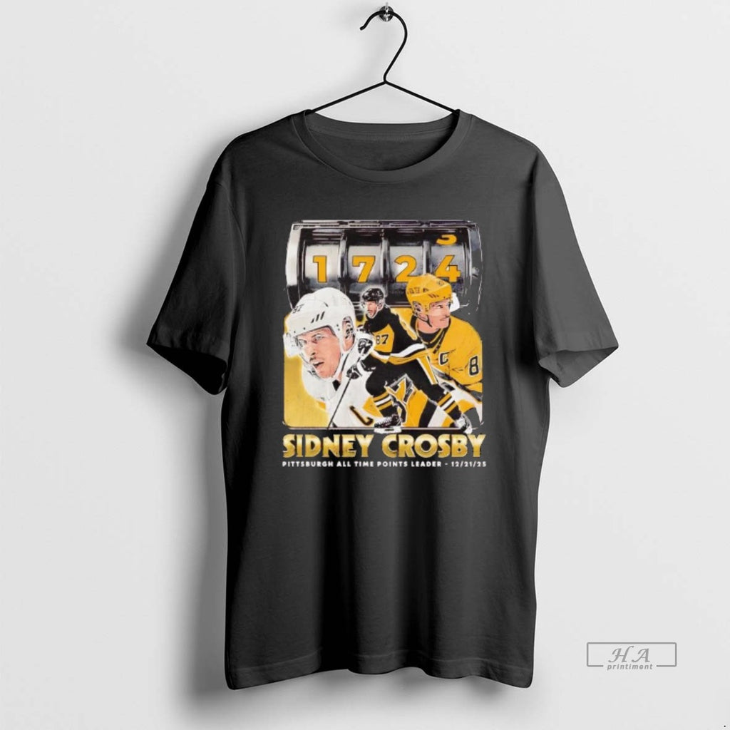Official Sidney Crosby Pittsburgh Penguins 1724 All Time Points Leader T-Shirts, Hoodie, Sweatshirt | DripVista.com