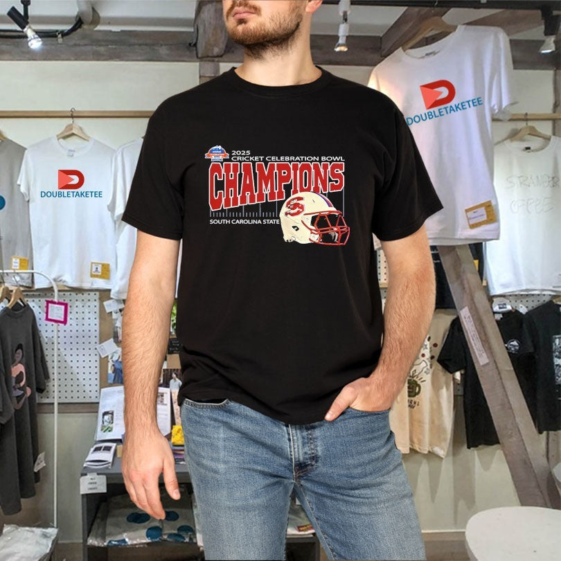 Official South Carolina State Are Cricket Celebration Bowl Champions At Mercedes-Benz Stadium In Atlanta GA On December 13th 2025 Shirts