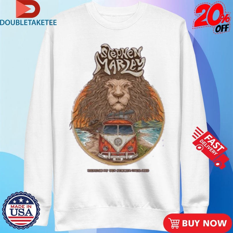 Official Stephen Marley Babylon By Bus With Lion Summer Tour 2022 Shirts