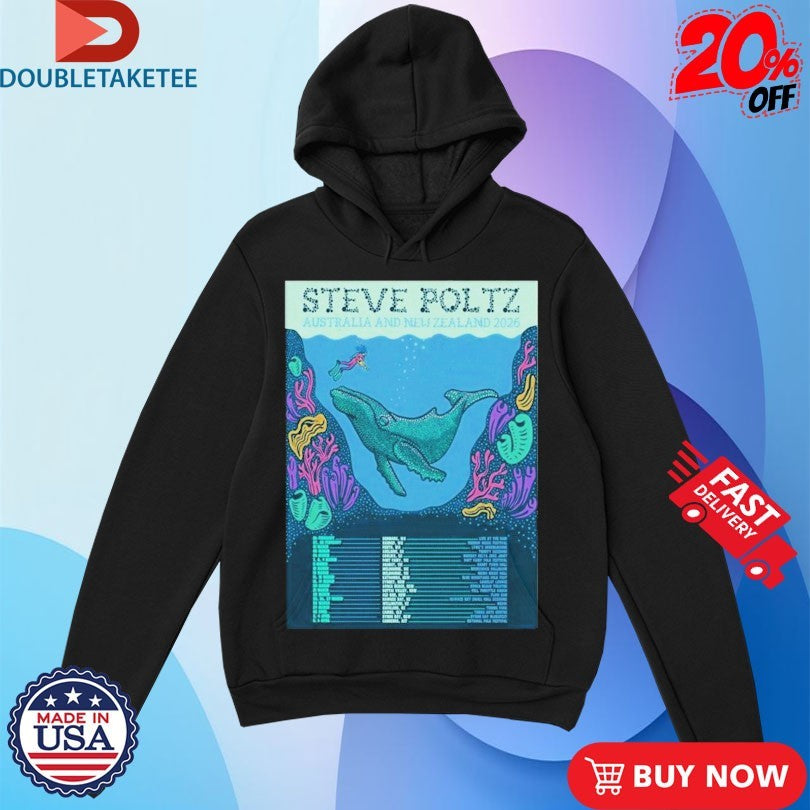 Official Steve Poltz Australia And New Zealand 2026 Tour Dates Shirts