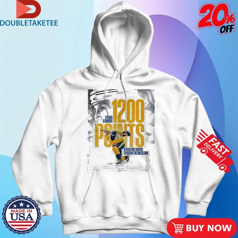 Official Steven Stamkos Team Nashville Predators Reaches 1200 Career Points With 6th Active Skater To Reach The Milestone Shirts