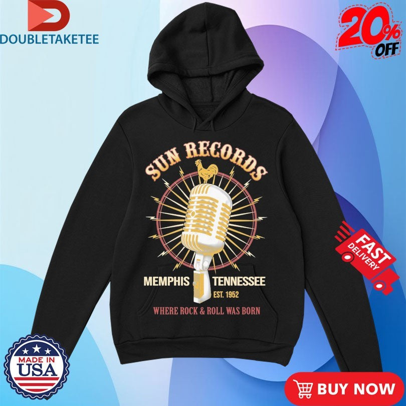 Official Sun Records Studio Mic Where Rock &amp; Roll Was Born Memphis Tennessee Est 1952 Shirts
